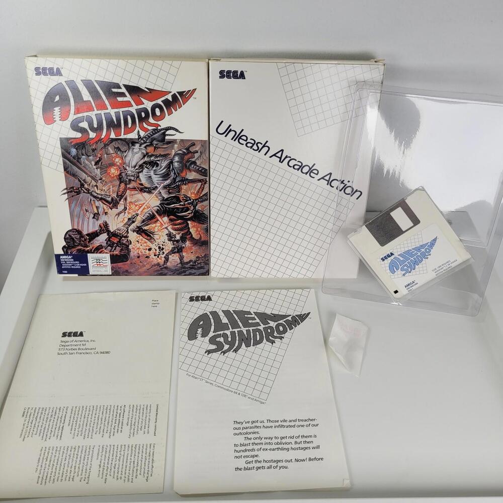 Alien Syndrome (Amiga Commodore 1988) Sega Rare Game CIB